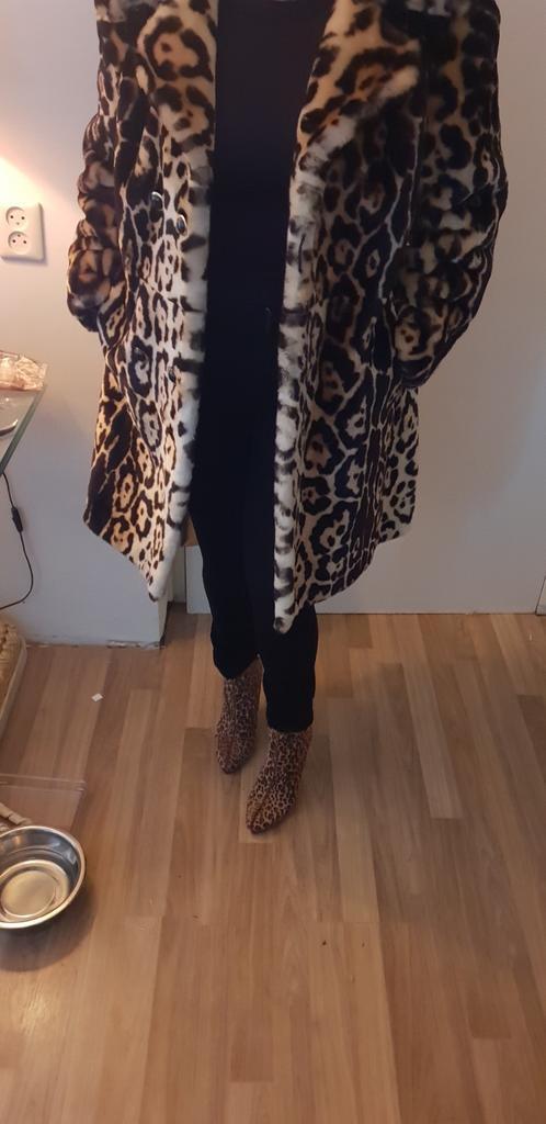 Luipaard print  Kees flodder jas maat 38, Kleding | Dames, Jassen | Winter, Zo goed als nieuw, Maat 38/40 (M), Ophalen of Verzenden