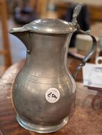Antieke tinnen klep kan. €50. 27 cm hoog., Antiek en Kunst, Ophalen