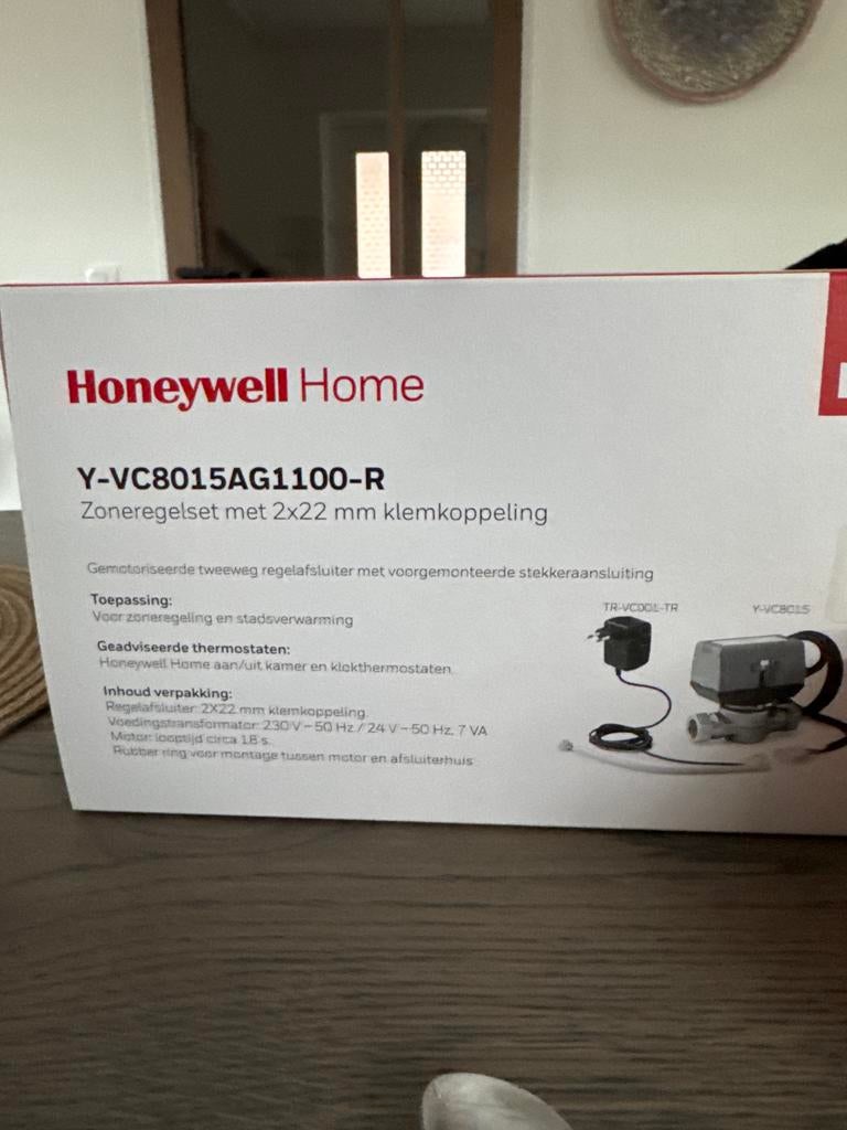 Honeywell Home Zone Regelset Y-VC8015AG1100-R, Doe-het-zelf en Verbouw, Thermostaten, Nieuw, Slimme thermostaat, Ophalen
