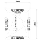 Aluminium Raam met Kozijn op Maat met dubbel Glas Ramen, 75 tot 150 cm, Verzenden, Raamkozijn, Inclusief glas