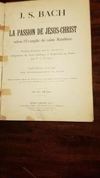La Passion de Matthäus  partituur uit 1897 JS BACH, Ophalen of Verzenden, JS BACH