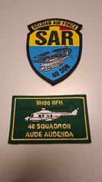 2x patch 40 squadron BAF, Verzamelen, Luchtvaart en Vliegtuigspotten, Ophalen of Verzenden, Zo goed als nieuw, Patch, Badge of Embleem