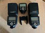 Yongnuo YN560 IV Speedlite 2x + Yongnuo YN560 TXII trigger, Ophalen of Verzenden, Zo goed als nieuw, Overige merken