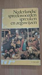 Nederlandse spreekwoorden, spreuken en zegswijzen, Nederlands, Ophalen of Verzenden, Zo goed als nieuw, K. ter Laan