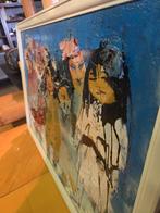 Maddy Rentenaar Schilderij sneeuwfeest, Antiek en Kunst, Ophalen