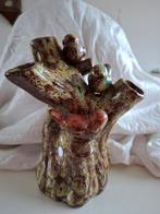 Vaas met vogeltjes., Huis en Inrichting, Woonaccessoires | Vazen, Ophalen of Verzenden, Overige kleuren, Glas, Minder dan 50 cm