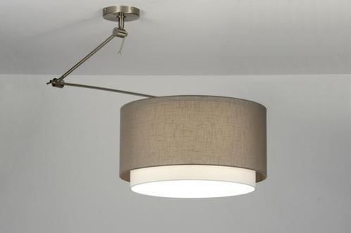 Pendel hanglamp, Huis en Inrichting, Lampen | Hanglampen, Zo goed als nieuw, Minder dan 50 cm, Metaal, Stof, Ophalen