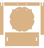 Dutch Doobadoo MDF fotolijst 20 x 8 cm hoog 19 cm dikte 1,1, Materiaal, ., Nieuw, Ophalen of Verzenden