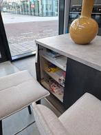 Bruynzeel Antraciet/Houtkleurige Eilandkeuken GEDEMONTEERD, Overige typen, Ophalen of Verzenden, Zo goed als nieuw, Kunststof