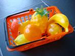 Speelgoed winkeltje - mini winkelmandje met fruit, Ophalen of Verzenden, Gebruikt, Kunststof, Speelkeuken-accessoire