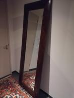 Grote spiegel met teakhouten lijst, Huis en Inrichting, Woonaccessoires | Spiegels, Ophalen, Zo goed als nieuw, 75 tot 100 cm