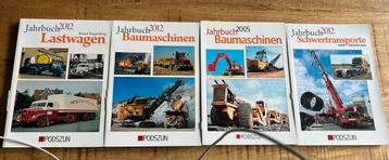 4x jaarboek baumachinen, schwertransporte, lastwagen beschikbaar voor biedingen