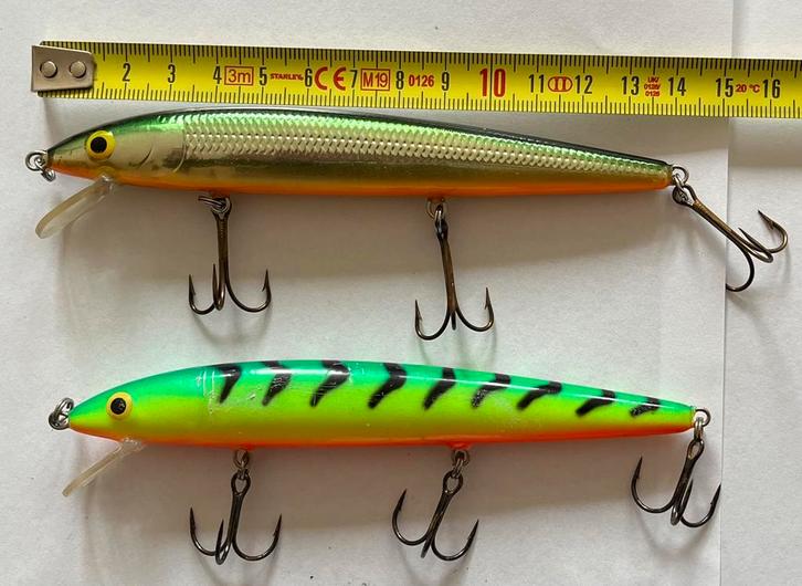 Rapala 22 en 23 Husky 14cm 19Gr zie Foto’s en Lees de adv, Watersport en Boten, Hengelsport | Roofvissen, Gebruikt, Ophalen of Verzenden