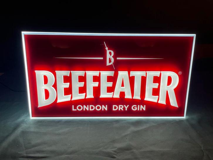 Beefeater Gin Verlicht Reclamebord - Nieuw!, Verzamelen, Merken en Reclamevoorwerpen, Nieuw, Ophalen of Verzenden