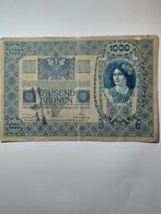 Oostenrijk-Hongarije 1000 kronen met stempel, Ophalen of Verzenden, Overige landen