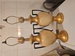 2 lampen marmer look, Ophalen of Verzenden, Zo goed als nieuw