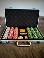 Pokerset + Boekje voor Beginners, Hobby en Vrije tijd, Vijf spelers of meer, Ophalen of Verzenden, Zo goed als nieuw, Onbekend