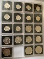 19 zilveren munten Juliana UNC kwaliteit in mooie munthouder, Ophalen of Verzenden, Overige landen, Overige waardes
