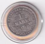 Duitsland 1 Mark 1876 A in minimale kwaliteit, Verzenden, Duitsland, Losse munt, Zilver