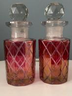 Vintage Parfumflesjes met facet gesneden stop, Ophalen of Verzenden