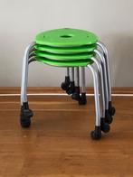 Ahrend verrijdbare krukjes 46 cm, Huis en Inrichting, Krukjes, Ophalen of Verzenden, Gebruikt, IJzer