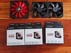 6 PC ventilatoren, Computers en Software, Computerkoelers, Ophalen of Verzenden, Zo goed als nieuw, Luchtkoeling