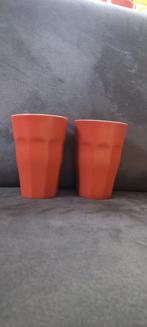 HEMA, Mirabeau mokken 2 stuks. Brick kleur mat., Ophalen of Verzenden, Zo goed als nieuw