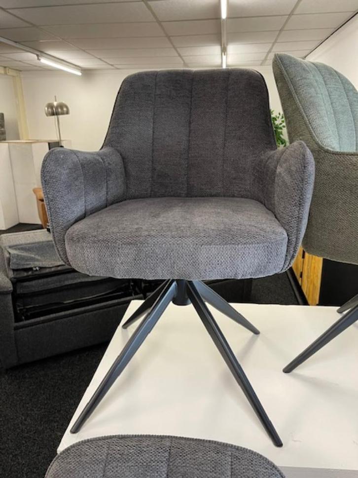 eetkamerstoel draaibaar Antraciet voor de laagste prijs, Huis en Inrichting, Stoelen, Nieuw, Vijf, Zes of meer stoelen, Metaal