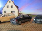 Mercedes Benz C126 - Herpa facelift zwart, Ophalen of Verzenden, Zo goed als nieuw, Auto, Herpa