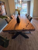 Massieve Suar houten eettafel – 320 x 100 cm, Ophalen, Zo goed als nieuw, Rechthoekig, 200 cm of meer