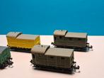 Set van 7 goederenwagons n spoor, Hobby en Vrije tijd, Overige merken, Gebruikt, Gelijkstroom, Wagon