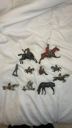 Antieke Miniatuur Figuren van Gietijzer (beschadigd), Antiek en Kunst, Antiek | Speelgoed, Ophalen of Verzenden