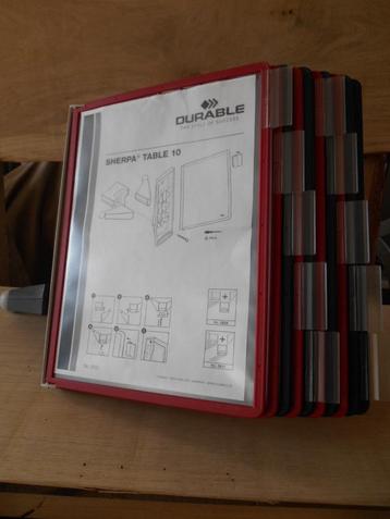 Buro/ tafelstandaardklapper met a4 zichtmappen