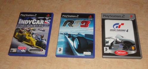 PS2 games IndyCar Series + RS3 + Gran Turismo 4, Spelcomputers en Games, Games | Sony PlayStation 2, Gebruikt, Racen en Vliegen