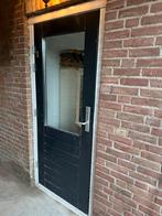 Achterdeur deur met Nemef 3 puntssluiting, Doe-het-zelf en Verbouw, Kozijnen en Schuifpuien, Deurkozijn, Zo goed als nieuw, 150 tot 225 cm