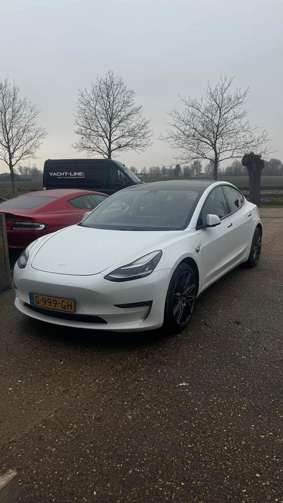 Tesla Model 3 2019 Wit, Auto's, Tesla, Particulier, Model 3, Elektrisch, Sedan, Automaat, Origineel Nederlands, Wit, Vierwielaandrijving