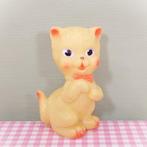 Vintage piepfiguur Ledra Italy olifant merk - kat poes geel, Verzamelen, Poppetjes en Figuurtjes, Ophalen of Verzenden, Gebruikt