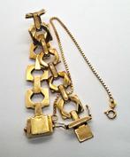 Vintage 585 Gouden Schakelarmband – 20,8 gram –, Ophalen of Verzenden, Zo goed als nieuw, Goud, Goud