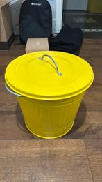 Ikea Knodd emmer prullenbak bak geel metaal, Ophalen of Verzenden, Zo goed als nieuw, Metaal, Minder dan 50 cm