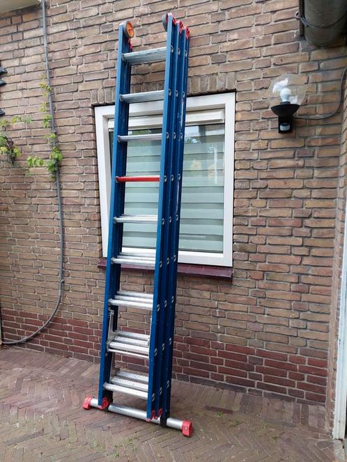 Altrex ladder 3 delig 3x9, Doe-het-zelf en Verbouw, Ladders en Trappen, Gebruikt, Ladder, 4 meter of meer, Opvouwbaar of Inschuifbaar