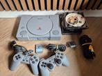 Sony PlayStation (PS1) met 2 Controllers + Games, Ophalen of Verzenden, Gebruikt, Met 2 controllers, Met games