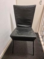 Gerard vd Berg  leren eetkamerstoelen, Ophalen, Gebruikt, Zwart, Leer
