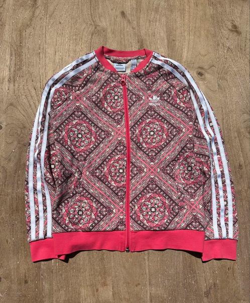 Adidas Originals Track Jacket – Roze Mozaïek | Maat 140, Kinderen en Baby's, Kinderkleding | Maat 140, Zo goed als nieuw, Meisje