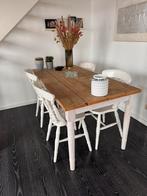 Eettafel met stoelen (set prijs) - Steigerhout, Huis en Inrichting, 50 tot 100 cm, 150 tot 200 cm, Rechthoekig, Vier personen