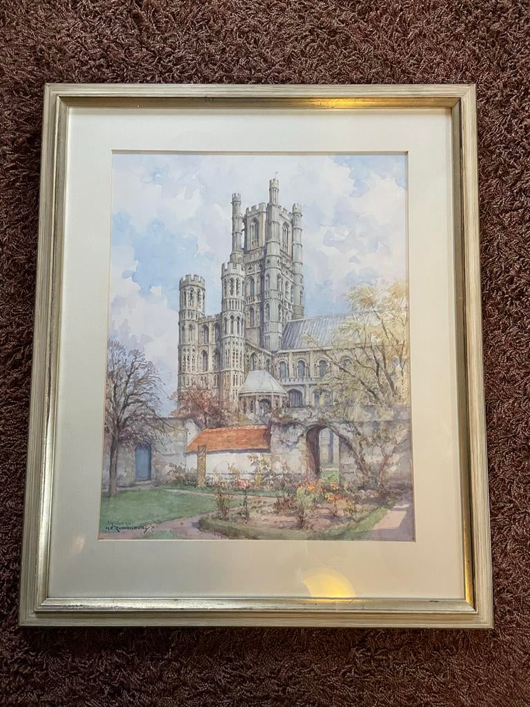 Ely Kathedraal - H.E. Roodenburg Aquarel, Ophalen