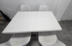 Eettafel met 4 stoelen, Ophalen, Overige materialen, Gebruikt, 150 tot 200 cm