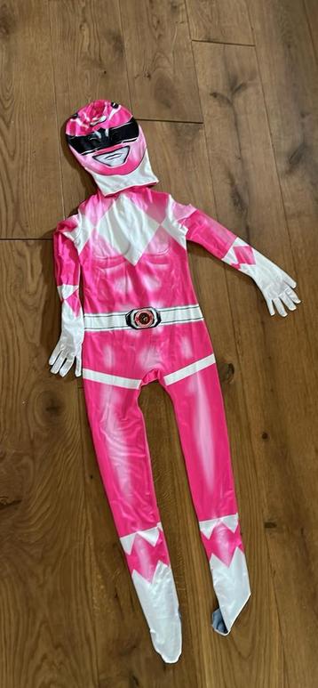 Powerranger pakken rood 134/140 en roze 130 beschikbaar voor biedingen