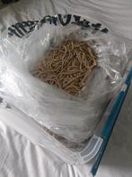 Verkocht Bak vol beige Smyrna wol, Hobby en Vrije tijd, Ophalen of Verzenden, Breien of Haken, Wol of Garen