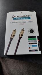 Oehlbach performance subwoofer kabel (1m), Ophalen of Verzenden, Nieuw, Minder dan 2 meter, Luidsprekerkabel