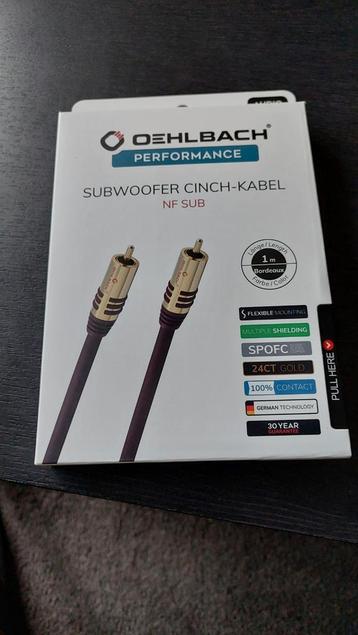 Oehlbach performance subwoofer kabel (1m)  beschikbaar voor biedingen